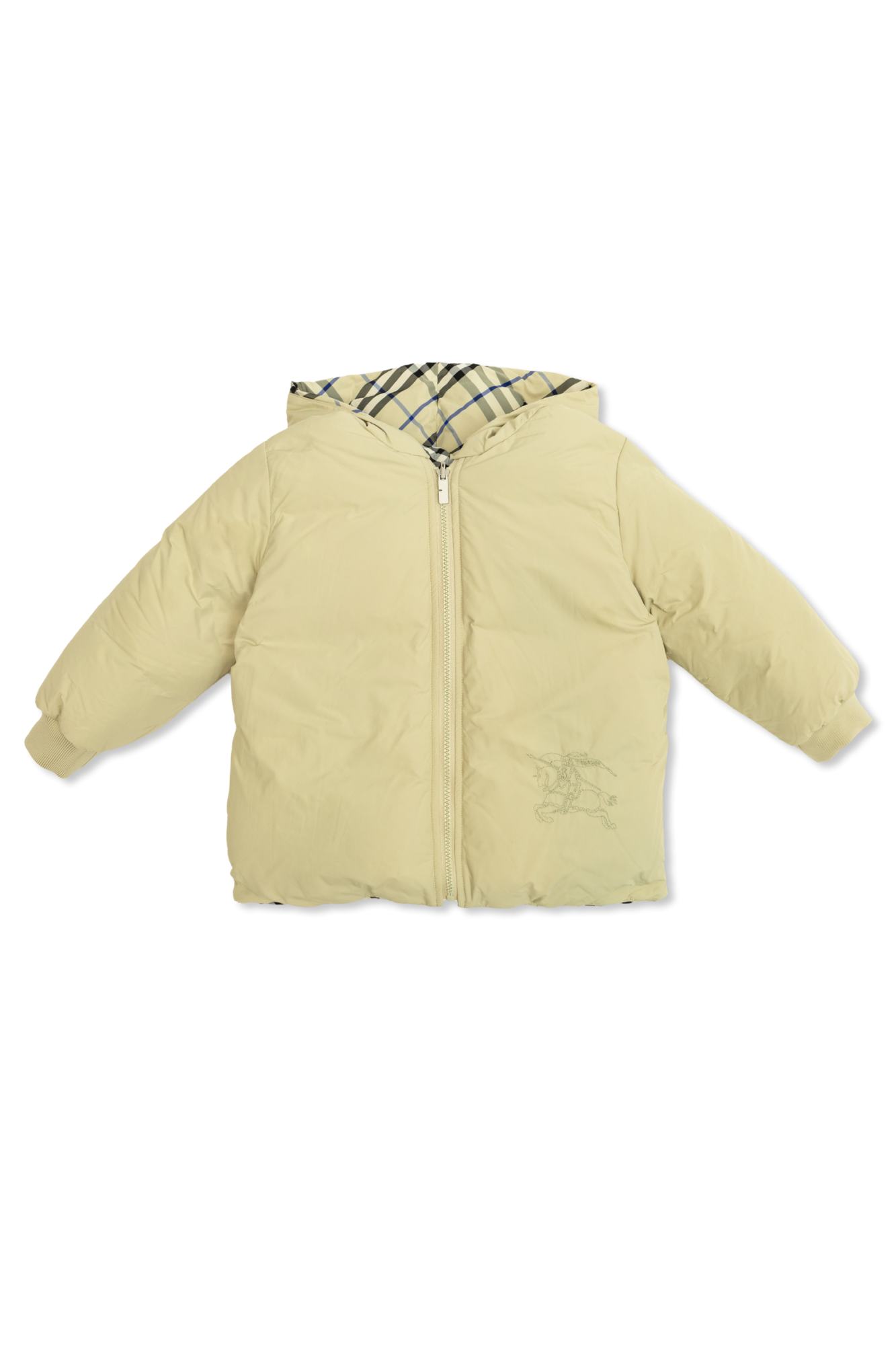 BURBERRY　CHILDREN Beżowy Dwustronna kurtka Burberry Kids - Vitkac Polska